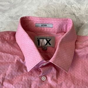Express Men's Pink Dress Shirt